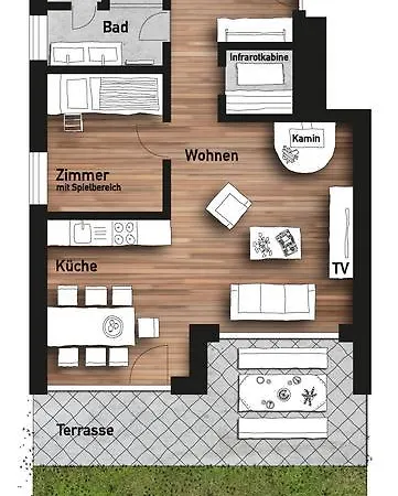 Gartenferienwohnung Murmele By A-appartments 아파트 브란트